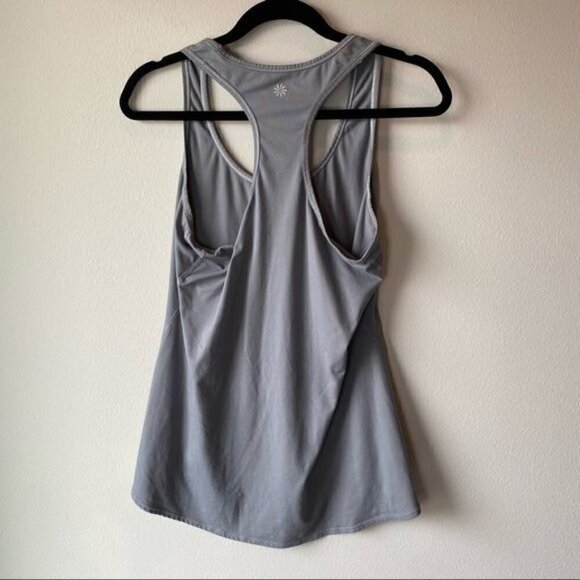 Athleta Gray Racerback Tank M - Picture 6 of 9